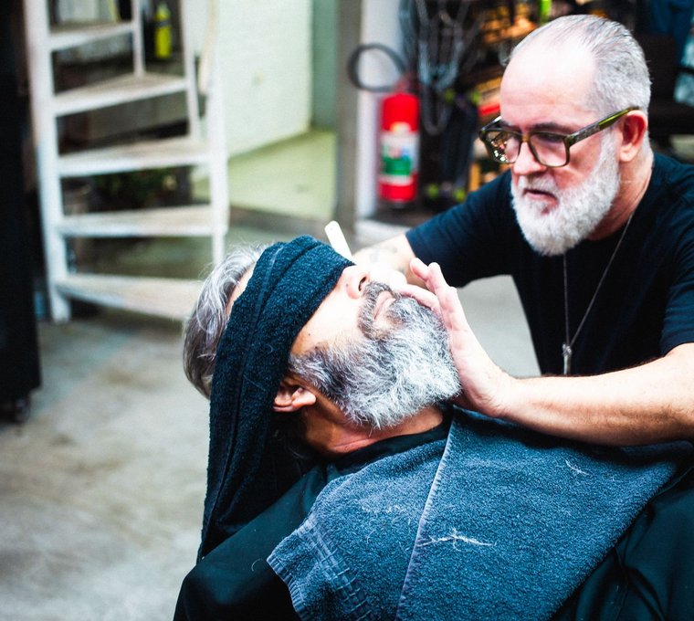 Un barbershop où l'on ne se presse pas